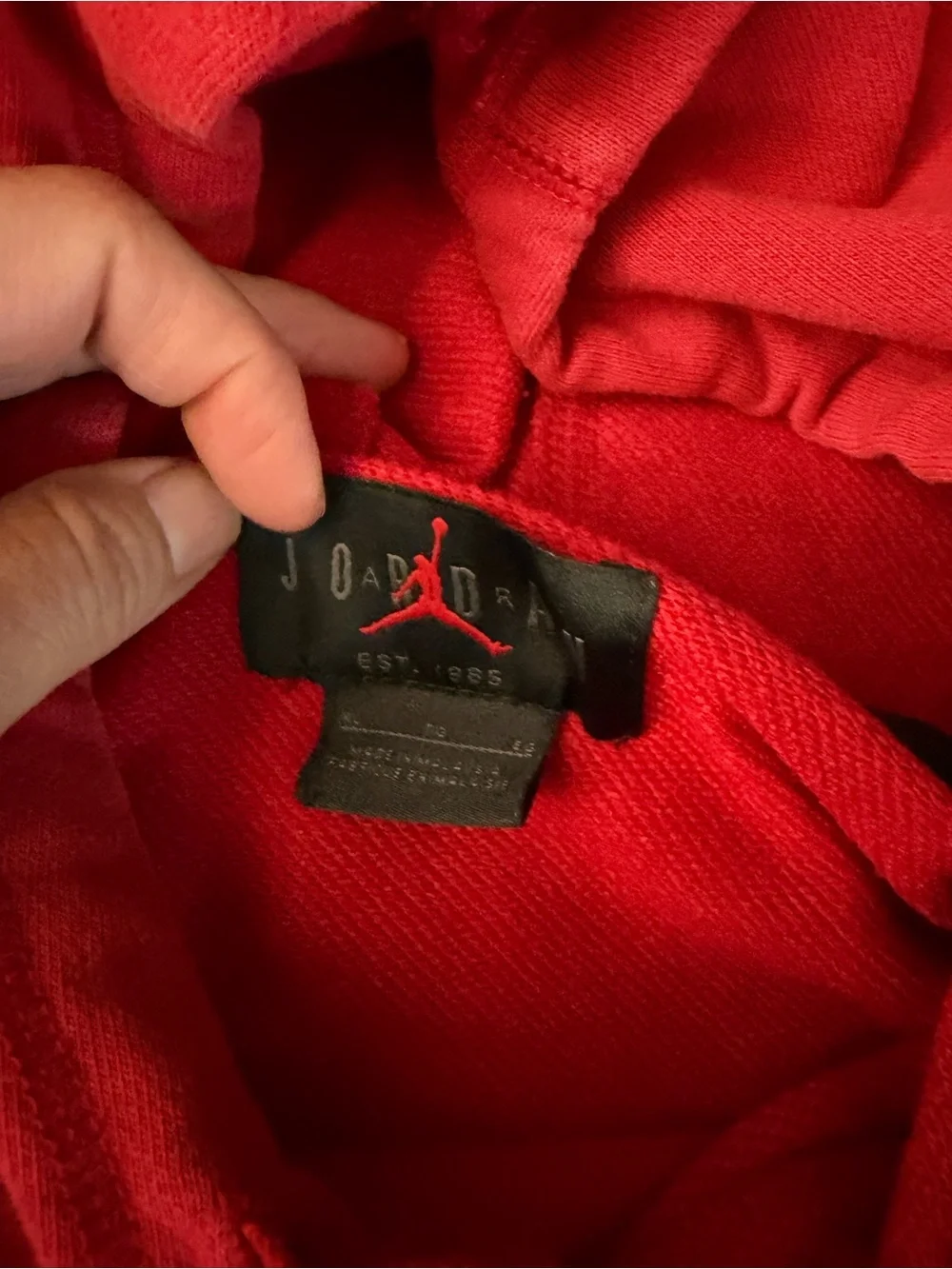 Jordan vibrant red